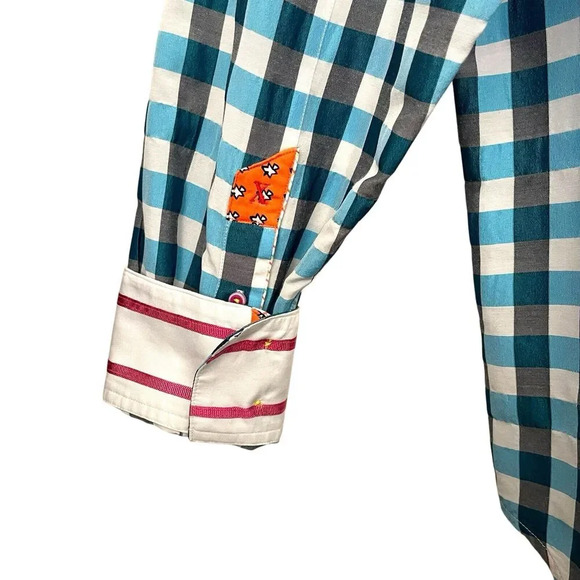 Robert Graham X Plaid Classic Long Sleeve Button Up Shirt Preppy Size Large - Picture 3 of 12